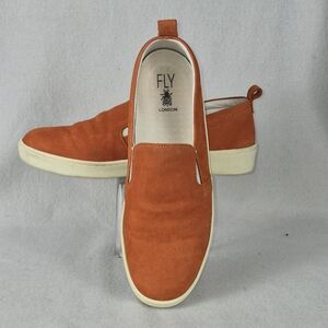 Fly London Women's Suede Loafers  Burnt Orange | Size EU 40 / US 9.5 | Portugal